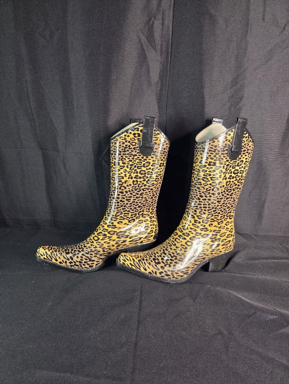 NEW Corky's Rodeo Style Rain Boot Cheetah Print 6